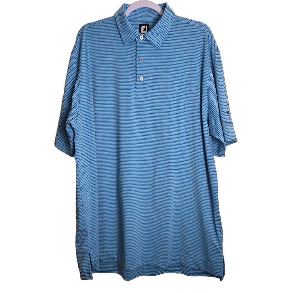 FOOTJOY Blue Striped Golf Polo‎ XL